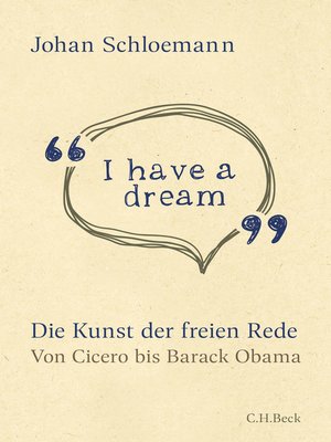 cover image of 'I have a dream'
